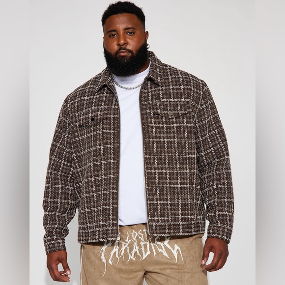 Men’s fashion nova Make a statement trucker jacket - Picture 3 of 12